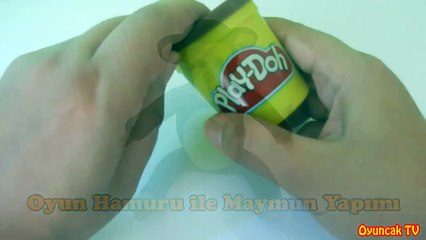 Play Doh Oyun Hamuru ile Maymun Yapımı - Play Doh Monkey