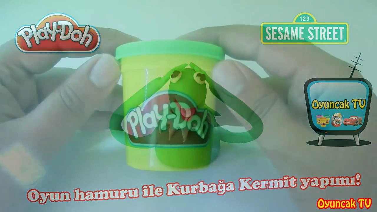 Oyun Hamuru ile Kurbağa Kermit Yapımı - Play Doh Kermit The Frog