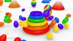Learn Colors for Toddlers 3D Rainbow Donut Mountain Surprise Eggs Ball Show for Kids DuckDuckKidsTV