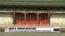 Three N. Korean overseas restaurant workers defect to S. Korea: sources