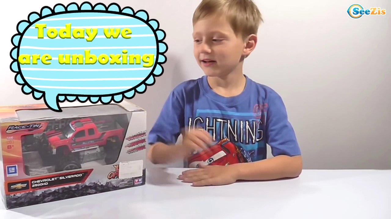 Monster Truck Toys. Video for kids – unboxing Chevrolet Silverado. Cars Toys Review Episode 11