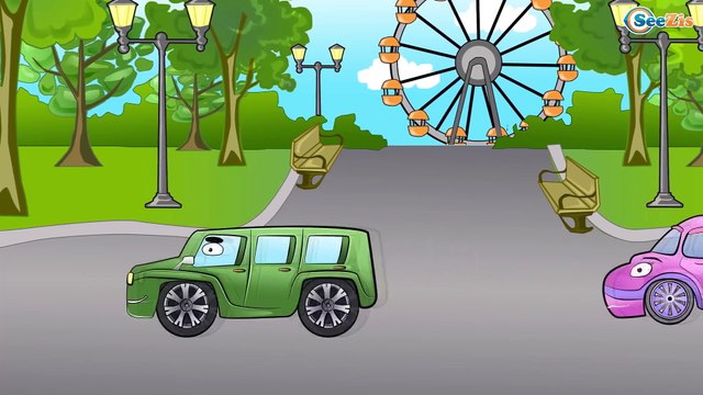 Carritos Para Niños. Coche de policía, Un camion monstruo. Caricaturas de carros. Tiki Taki Carros