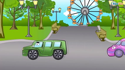Carritos Para Niños. Coche de policía, Un camion monstruo. Caricaturas de carros. Tiki Taki Carros