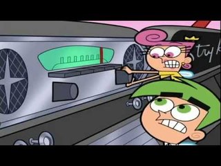 Los Padrinos Mágicos - Súper mamá y dínamo papá se encuentran con barbilla roja / Motor  atascado.