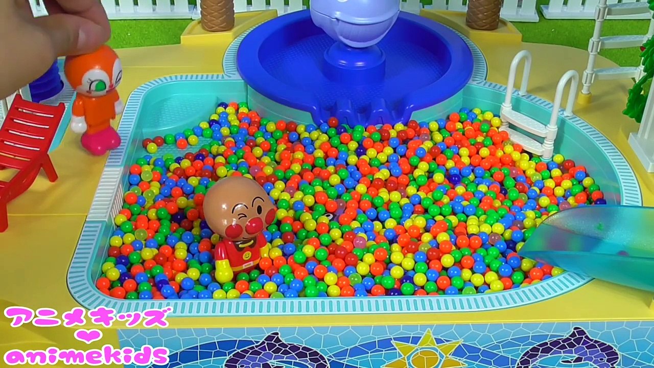 アンパンマン おもちゃ アニメ カラフル ボール プール❤ animekids アニメキッズ...
