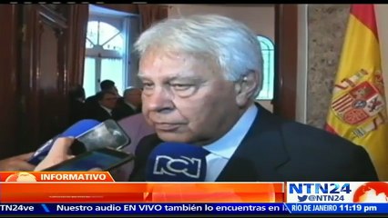Almagro "cumple con su obligación" y "está siendo valiente": Felipe González y Albert Rivera en NTN24