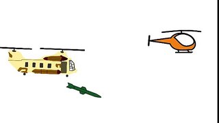 Big helicopter vs helicopter] Cartoon draw