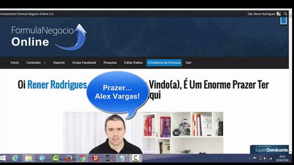 Formula Negocio Online - Por dentro do treinamento formula negocio online - Rener Rodrigues