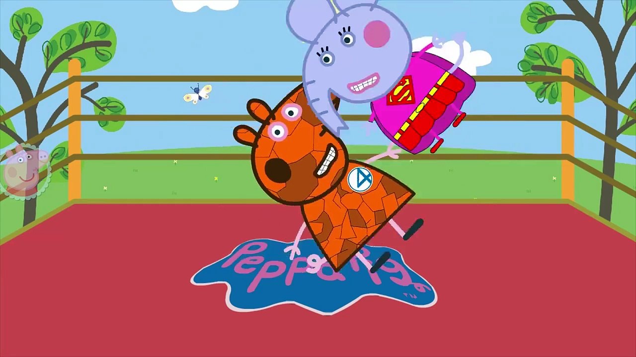 Peppa Pig TV | Daddy Pig Spiderman help Edmond Elephant Funny Story