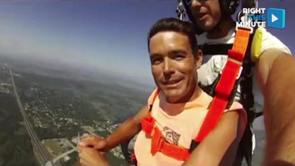Son Sprinkles Late Mother's Ashes During His First Skydive