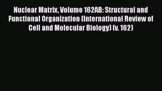 Read Nuclear Matrix Volume 162AB: Structural and Functional Organization (International Review
