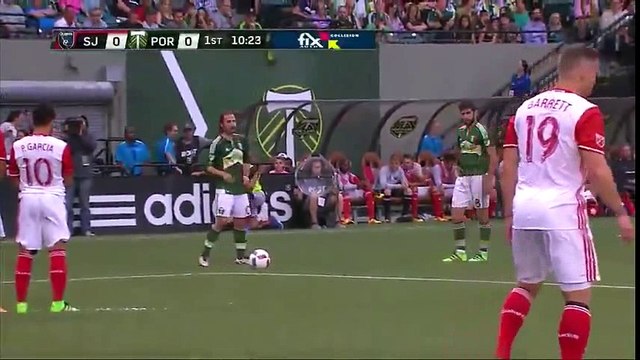 Ridgewell Goal - Portland Timbers 1-0 San Jose Earthquakes - 01-06-2016 MLS