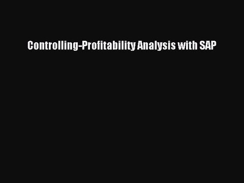 [Download] Controlling-Profitability Analysis with SAP Read Free
