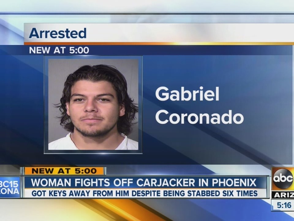 Man stabs woman trying to steal car