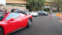 Lamborghini Performante Driving Into FERRARI Garage !?