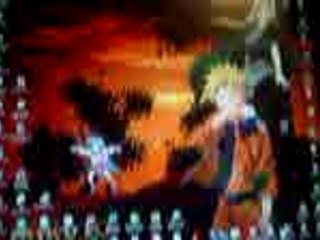 Konata molestando a Naruto y a Tsunade