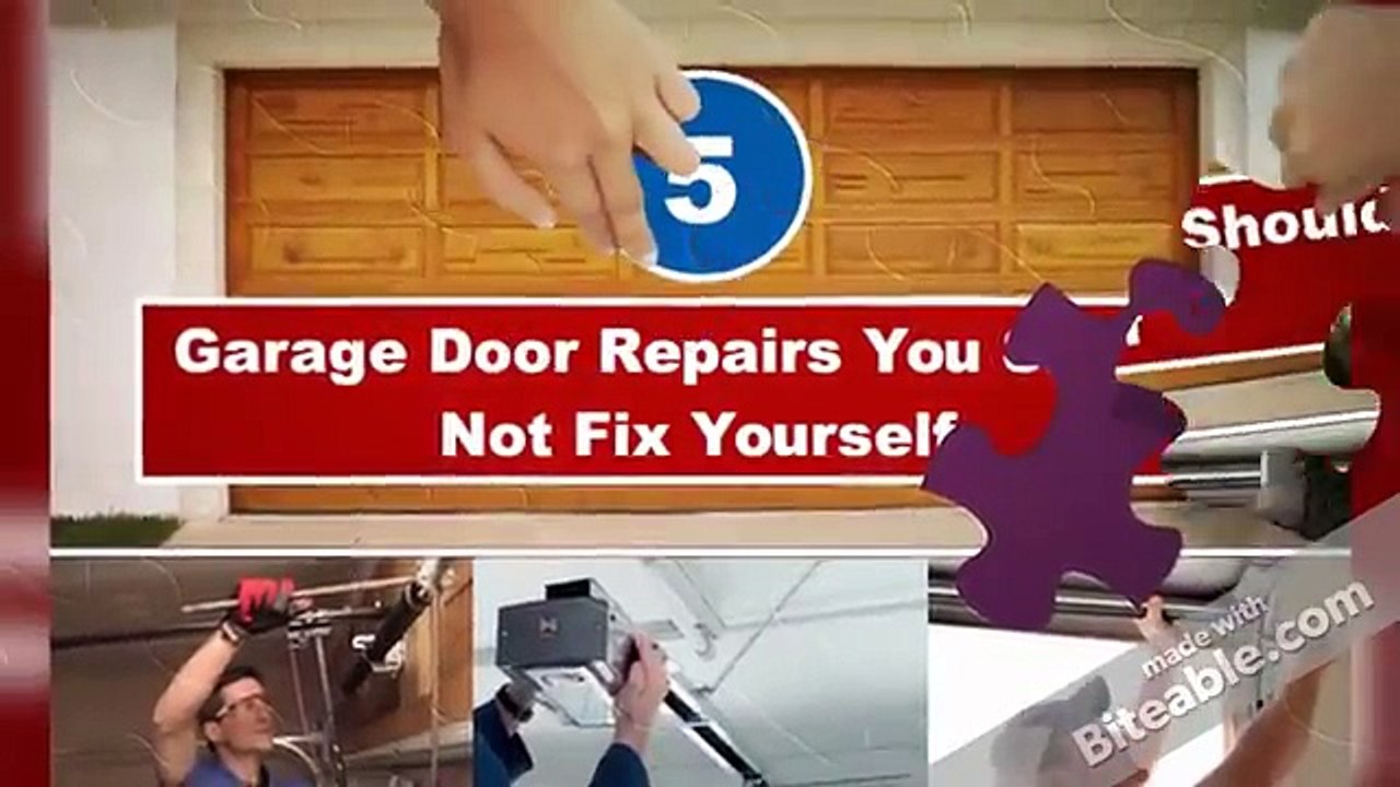 5 Garage Door Repairs You Should Not Fix Yourself
