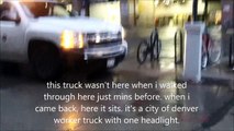 12/22/14 Possible Organized stalking / daily one-headlight harassment