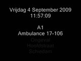 A1 Lifeliner 2 PH-MAA (TraumaHelicopter)   A1 Ambulance 17-106 Ongeval Hoofdstraat Schiedam