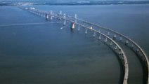 Driving Through The Scariest Bridge In America - The Chesapeake Bay Bridge
