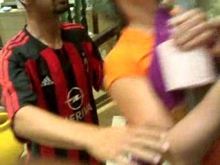 Cannes beach été 2007: Estelle et le balaie