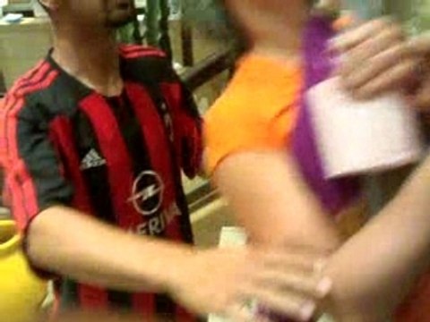 Cannes beach été 2007: Estelle et le balaie