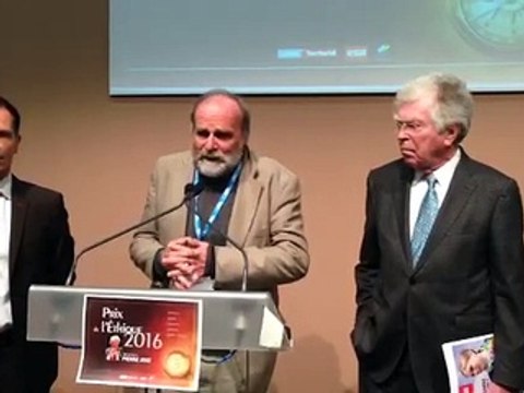 Prix de l'éthique 2016 remis à Pierre Joxe