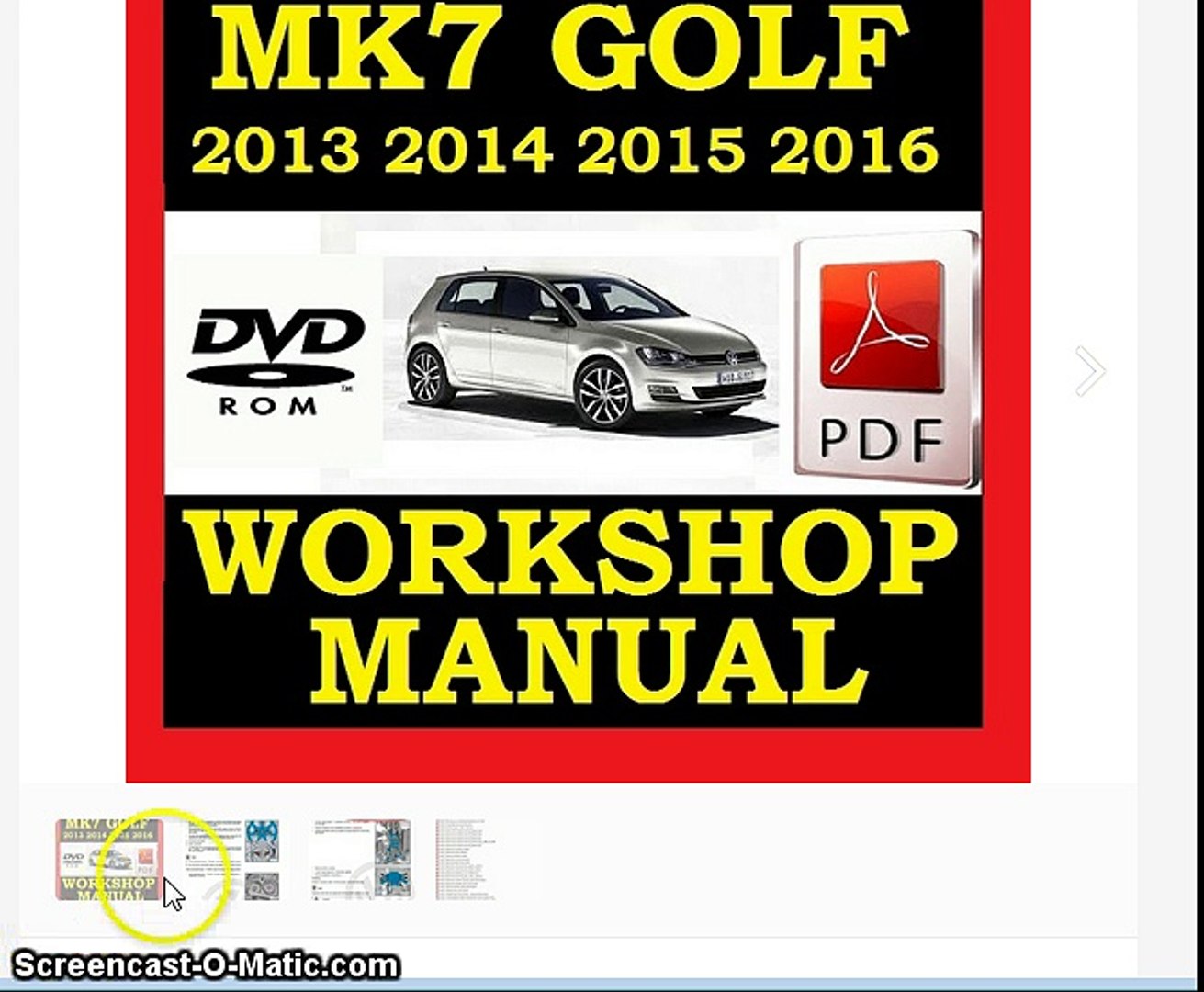 ▻▻ VW VOLKSWAGEN GOLF MK7 VII WORKSHOP SERVICE REPAIR SHOP MANUAL 2013 2014  2015 2016 - video Dailymotion