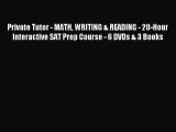 Download Private Tutor - MATH WRITING & READING - 20-Hour Interactive SAT Prep Course - 6 DVDs