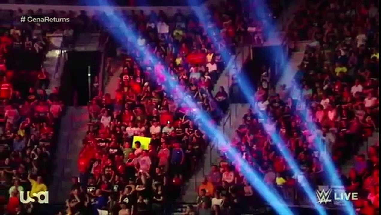 WWE RAW 5-30-2016 AJ Styles turns heel on John Cena