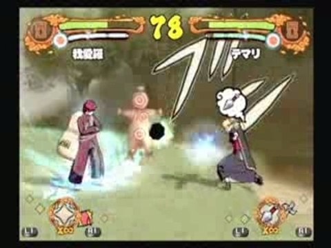 naruto narutimate accel : gaara vs temari