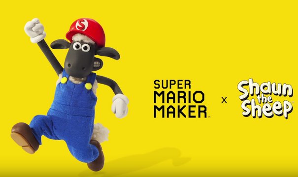 SUPER MARIO MAKER Meets Shaun The Sheep - Nintendo Wii U