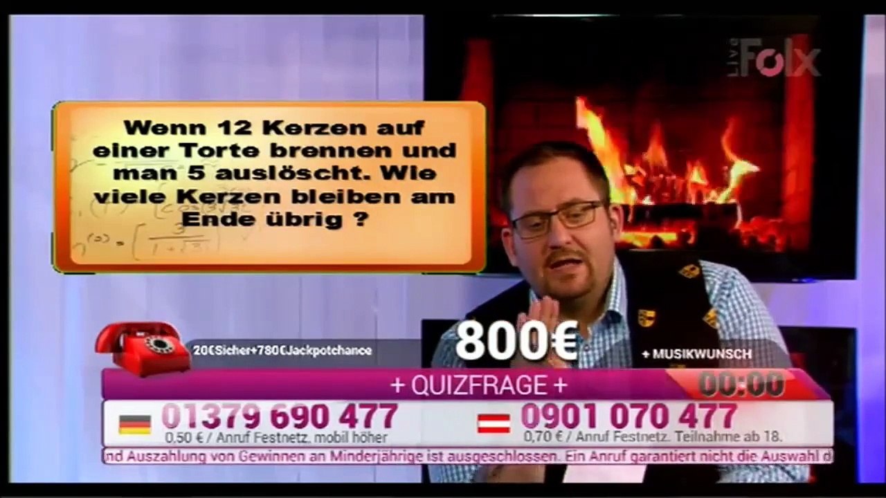 Folx Quiz: Lüge mit den Sekunden und der Box (03.01.2016)