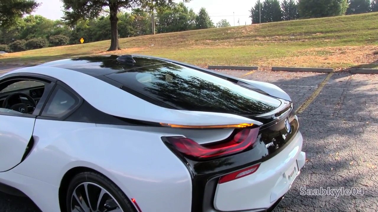 2014 / 2015 BMW i8 Start Up, Test Drive, and In Depth Review
