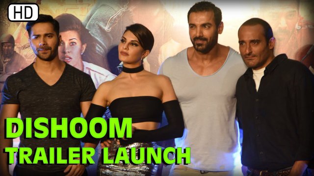 Dishoom | John Abraham, Varun Dhawan, Jacqueline Fernandez And Akshaye Khanna | Trailer Launch