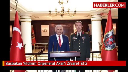 Başbakan Yıldırım Orgeneral Akar'ı Ziyaret Etti