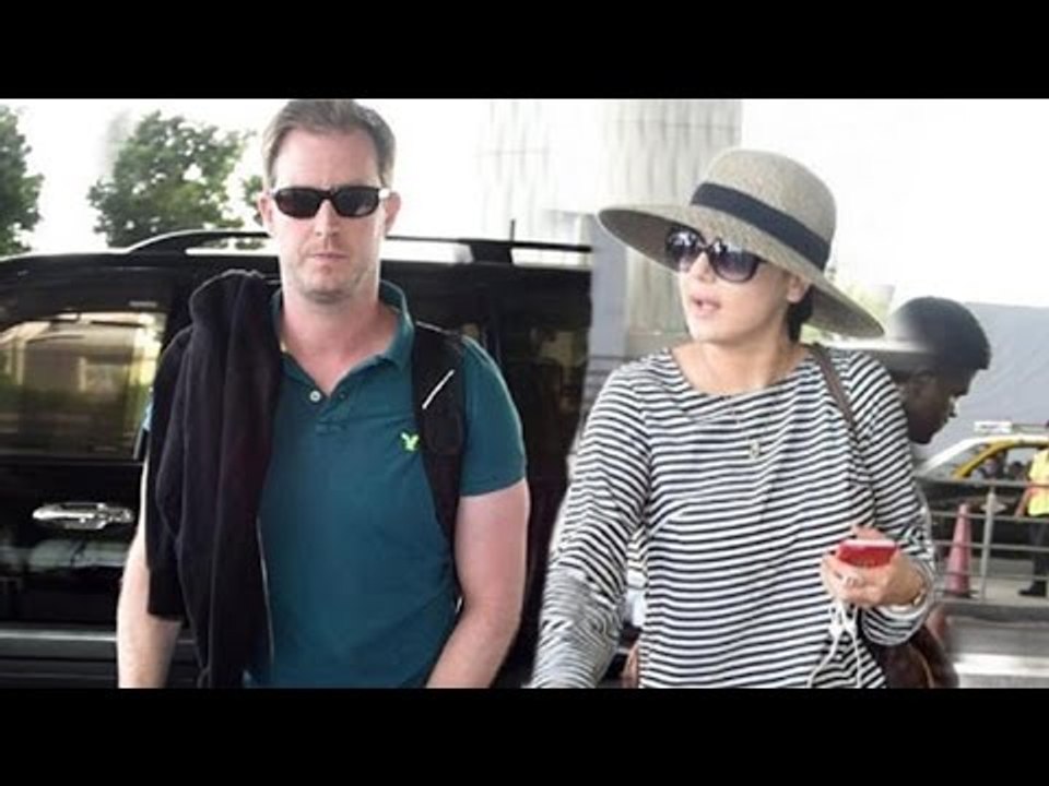 Preity Zinta With Husband At Mumbai Airport