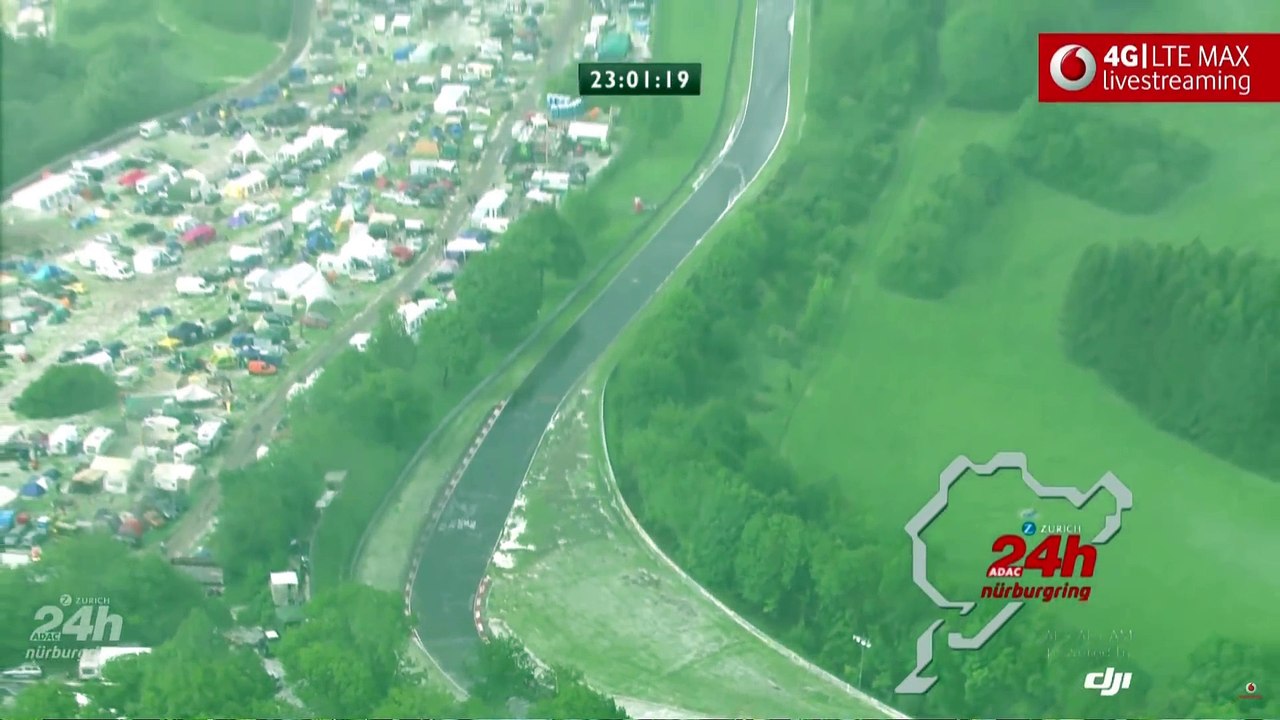 Course interrompue à cause de torrents de grêlons en Allamagne sur le circuit du Nurburgring