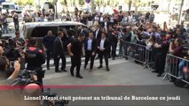 Lionel Messi assiste à son procès pour fraude fiscale