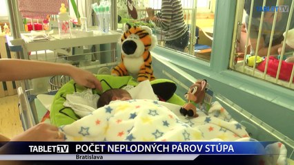 POČET NEPLODNÝCH PÁROV STÚPA