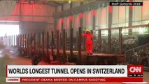 World's Longest Tunnel Opens Deep Beneath Swiss Alps