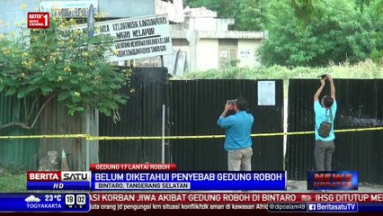 Gedung 17 Lantai di Bintaro Roboh
