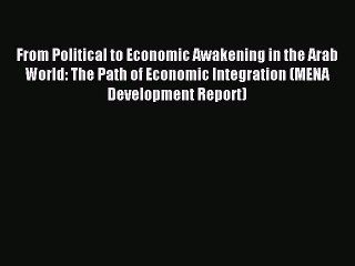 Read From Political to Economic Awakening in the Arab World: The Path of Economic Integration