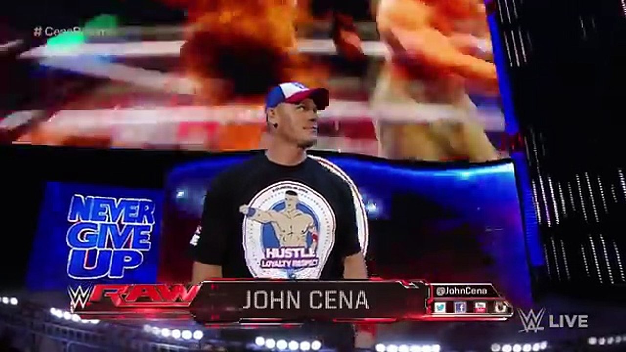 John Cena returns to WWE and officially enters WWE's New Era_ Raw, May 30, 2016