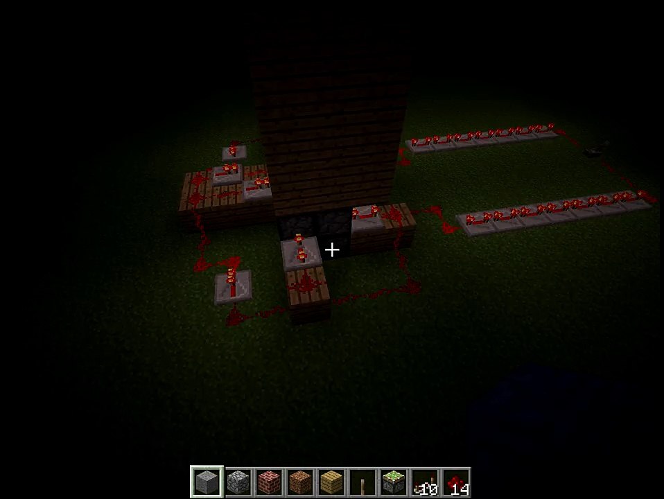 minecraft: complicated piston door