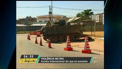 Anistia Internacional denuncia aumento da violência no Rio de Janeiro