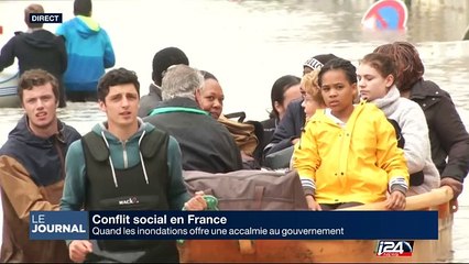 France: quand les inondations offre une accalmie au gouvernement