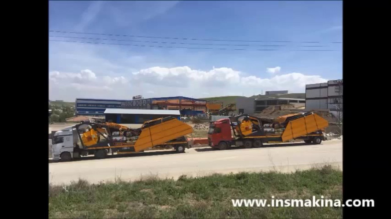 ins makina beton santralleri concrete batching plants Cezayir ECO 60 beton santrali sevkiyat