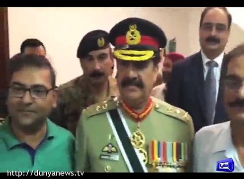 Army Chief media talk on CPEC & Drone attack, Report by Shakir Solangi, Dunya News.