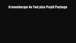 Read Kronenberger 4e Text plus PrepU Package Ebook Free